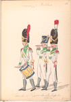 Holland. Tamboer en Pypers, 6 Regiment Infanterie. 1807