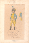 Holland. Musicien 3 Grenadier Hollandaise, d'apres "les Mémoires de César Chabrac. Trompette de houzard".. 1807