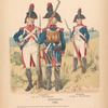 Batavische Republik. Infanterie: Grenadiere von der 1. Halb-Brigade, Grenadier von der 4. Halb-Brigade