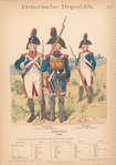 Batavische Republik. Infanterie: Grenadiere von der 1. Halb-Brigade, Grenadier von der 4. Halb-Brigade