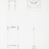 No. 1. Fire screen. A profile of the same screen may be seen in Plate 50, No. 3.; No. 2. Pedestal, belonging to the group of Aurora and Cephalus; No. 3 and 4. Front and profile of a dressing-glass.