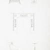 No. 1. Stool.; No. 2. Tripod table. For the plan of this table see Plate 55, No. 5.; No. 3. Mantle-piece of white marble, studded with bronze ornaments.; No. 4. Side view of a chair.; No. 5. Little round monopodium or stand, of which the top, through means of a slider and a screw, is capable of being raised or lowered at pleasure.