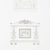 No. 1. Recesses in the shape of ancient hypogea, or niches for cinerary urns, destined for the reception of small sepulchral vases.; No. 2. Frame, containing a picture in enamel, representing a sleeping Venus, surrounded by Cupids.