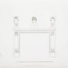 No. 1. Mantle-piece, belonging to the eating-room, to which belongs the sideboard represented Plate 9.; No. 2 and 3. Candelabra, or stands: the one surmounted by an ewer, the other by a flower basket, in gilt bronze.