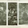 Porte d'armoire laque de Chine XVIIIe siècle; Tissu dit Gobelin, Chine XVIIIe siècle.
