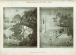 Deux peintures de l'Histoire des Empereurs chinois.