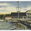 Prince(sic) Bay Yacht Club, Prince(sic) Bay Staten Island, N.Y.  [buillding  & people swimming off float.]