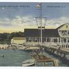 Prince(sic) Bay Yacht Club, Prince(sic) Bay Staten Island, N.Y.  [building & people swimming off float.]