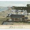 12497-Woodland Beach, Camping Grounds adjoining Midland Beach, Staten Island [tents, shoreline, entrance building.]