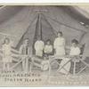 Camp Viola Woodland Beach Staten Island  [man, woman, children in front of tent].