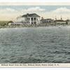 Midland Beach from the Pier, Midland Beach, Staten Island, N.Y.  [shoreline and large white building ..hotel- in background.]