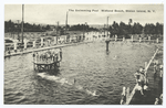 The Swimming Pool Midland Beach, Staten Island, N.Y.  [pool with  people on decks and float.]