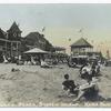 Midland Beach, Staten Island, Hand Paint Co.  [buildings, bandstand, ferris wheel, people on sand.]