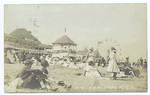 Midland Beach,Staten Island. [buildings, ferris wheel, people on sand fully dressed.]