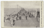 Souvenir of Midland Beach, Staten Island, N.Y.  [people strolling along wooden pier.]