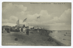 Southfield Beach Camping Grounds Staten Island, N.Y.  [camp sites, flags and people on shoreline.]