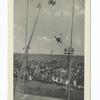 The Flying Cromwells, Midland Beach, Staten Island, N.Y.  [close up of trapeze performers on boardwalk, audience in background.]