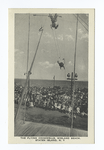 The Flying Cromwells, Midland Beach, Staten Island, N.Y.  [close up of trapeze performers on boardwalk, audience in background.]