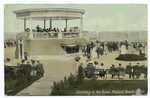 404816, Listening to the Band, Midland Beach, SI., N.Y.  [close up of bandstand and musicians and audience.]