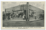 The Store of Beach Park Drug Co. 612 Midland Avenue, Midland Beach, Staten Island, N.Y.  [corner store with people and ad signs on façade and window, i.e., Breyers, Bromo Seltzer, Kodaks: next store is Richmond Tailor, Pub. Beach Park Drug Co.]