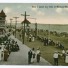 How I Spend my time at Midland Beach, Staten Island. [people on boardwalk, Scenic Railway building.]