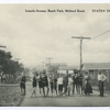 Lincoln Avenue, Beach Park, Midland Beach Staten Island, N.Y.  [street scene of cottages with people posing in a line in the street.]