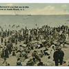 $5.00 Reward if you find me in this crowd at South Beach, Staten Island [people on crowded beach.]