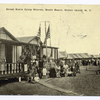 Street Scene Camp Warren, South Beach, Staten Island, N.Y.  [people posed in front of bungalows.]