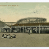Roller Boller Coaster, South Beach, S.I.  [coaster behind admission building Great Roller Boller Coaster Amusement Co., few people sitting on sand and on boardwalk.]