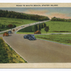 Road to South Beach, Staten Island  [old cars on road through grassland]