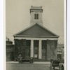 Dutch Reformed Church, Port Richmond, Staten Island [old car and horse carriage in street]