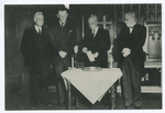 Burning of Church Mortgage, Feb. 26, 1945 [4 men around table, does not say which church]