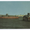 Staten Island Ferry, World'sMost Famous Five-Cent Ride  [2 ferries in harbor]