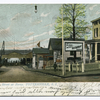 12468-Bentley Street at Ferry, Tottenville, S.I. [view of ferry entrance with sign Ferry to Perth Amboy,  old house with sign The Aulic? Restaurant]