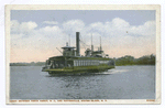 Ferry between Perth Amboy, N.J., and Tottenville, Staten Island, N.Y. [old green ferry on water]