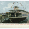 12482-Launching of the Municipal Ferry Richmond May 20th 1905, Staten Island [flag-decorated ferry, lots of people on dock]