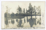 Scene on a S.I. Farm [pond, trees and windmill]