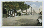Lincoln Ave., Showing Washington Hotel, Midland Beach, S.I.N.Y. [people posed outside in front of porch, really interesting street scene]