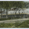 Collins Hotel, Great Kills, Staten Island, N.Y. [sign on bldg., Collins Boats to Let, horse-drawn Collins Hotel shuttle vehicle out front]