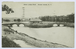 Clove Lakes Park Staten Island, N.Y. [building between two foot bridges over lake]