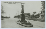 World War Memorial and Amboy Road, Pleasant Plains, N.Y.