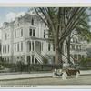 Elk's Club, Stapleton, Staten Island, N.Y. [old red touring car parked in front of  beautiful white mansion]