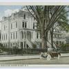 Elk's Club, Stapleton, Staten Island, N.Y. [old red touring car parked in front of  beautiful white mansion]