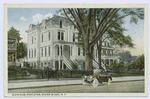 Elk's Club, Stapleton, Staten Island, N.Y. [old red touring car parked in front of  beautiful white mansion]
