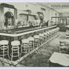 Bull'sHead Inn  [int. view of bar area, juke box in rear, and table dining area, ad text on back]