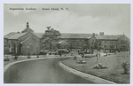 Augustinian Academy, Staten Island, N.Y.  [old car parked in drive leading to main entrance]