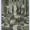 St. John'sVilla Academy [view of statue in entrance court and garden]