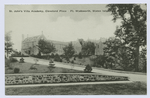 St. John'sVilla Academy, Cleveland Place Ft. Wadsworth, Staten Island [stone wall and drive up to main buildings]