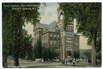 Public School, Port Richmond, Staten Island, N.Y.  [people in front of school and across street]