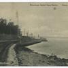 Waterfront, Sailors' Snug Harbor, Staten Island, N.Y.  [R.R. track running along shore]